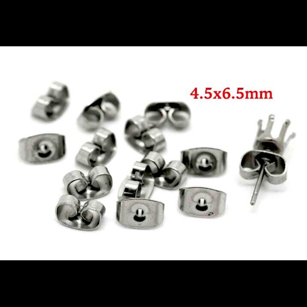 Stainless Steel Butterfly Earring Backs